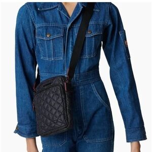 MZ Wallace Quilted Metro Black Crossbody Bag, Perfect Condition!